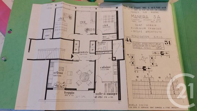 Appartement F4 à vendre - 4 pièces - 81.21 m2 - VAIRES SUR MARNE - 77 - ILE-DE-FRANCE - Century 21 Agence Du Val